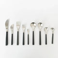 Sori Yanagi Stainless Steel and Birch Wood Handle Flatware